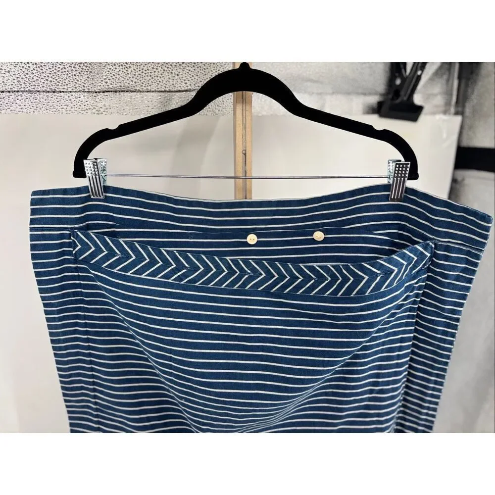 Lauren Ralph Lauren Blue White Stripe Pillowcases Shams Set of 2